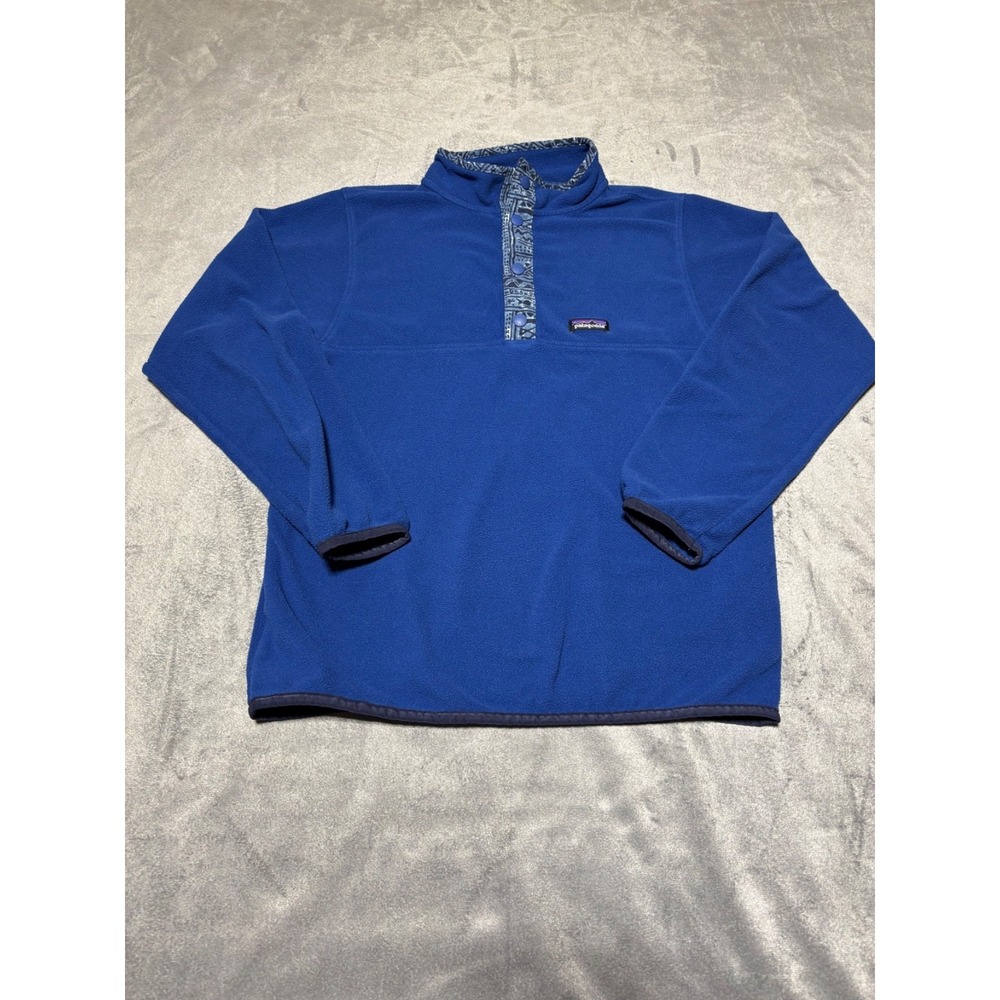 Patagonia Boys Youth Size L 12 Micro D 1/4 Snap T Pullover 65370